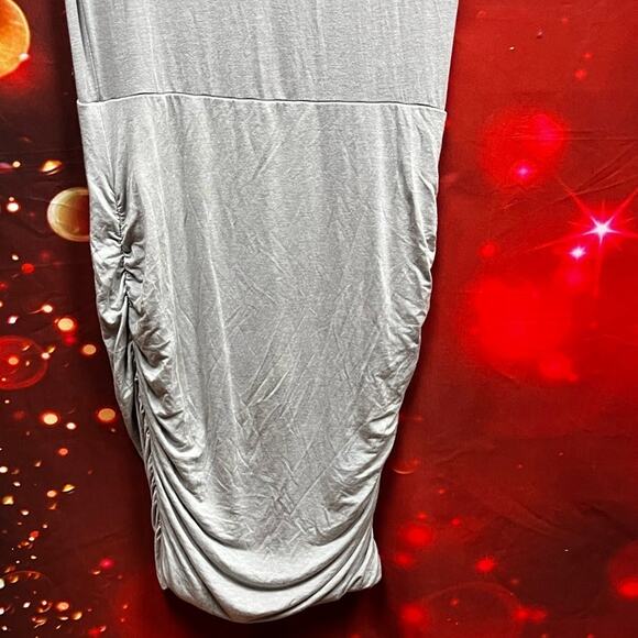 Prana Womens V-Neck T-Shirt Dress Shirred Pencil Skirt Size S - Picture 5 of 8